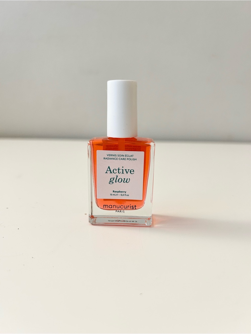 🌸MANUCURIST PARIS Active Glow Raspberry Nourishing Treatment Nail Polosh 15 mL